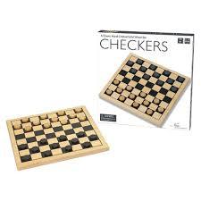 New Entertainment - Solid Wood Checkers